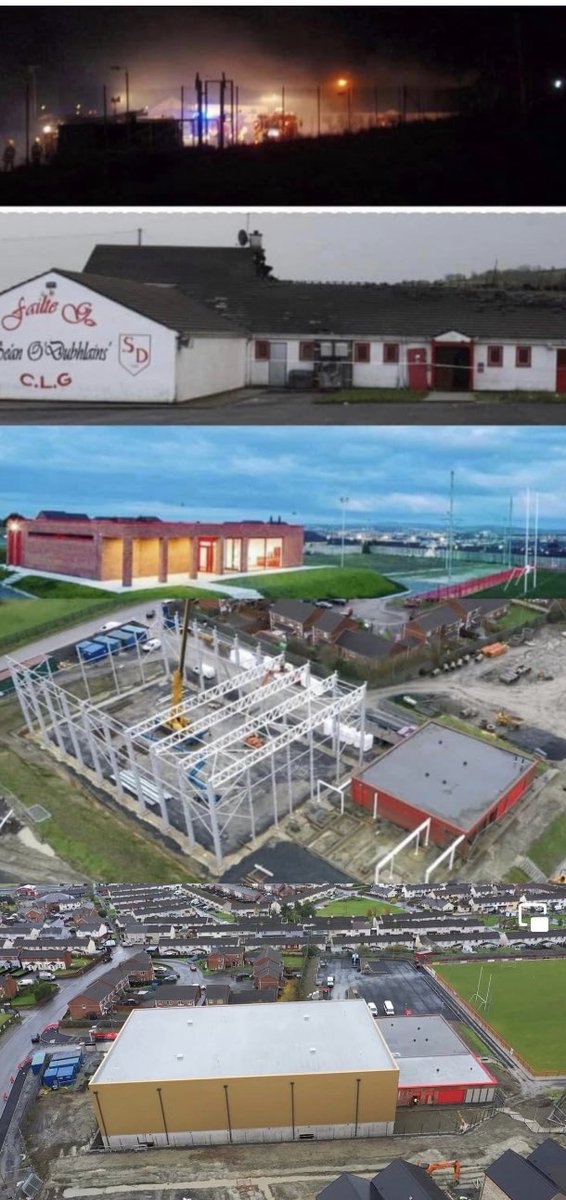 This day 11 years ago we got the news our clubhouse had been destroyed in a fire. Some dark days followed but through hard work and everyone putting the shoulder to the wheel we have a fantastic club again and successfully providing gaelic games for the children in our community.