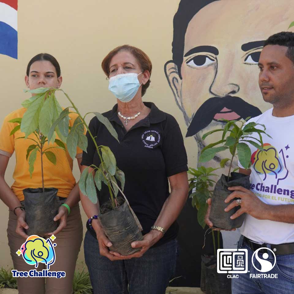 CLACFairtrade's tweet photo. #TREECHALLENGE | La Coordinadora Dominicana de Comercio Justo @CoordomOrg sembró más de 1,100 árboles como parte de la campaña Reto Siembra un Árbol. Conoce más en: https://t.co/cLSYHQkHpa https://t.co/boNEr9QA6i