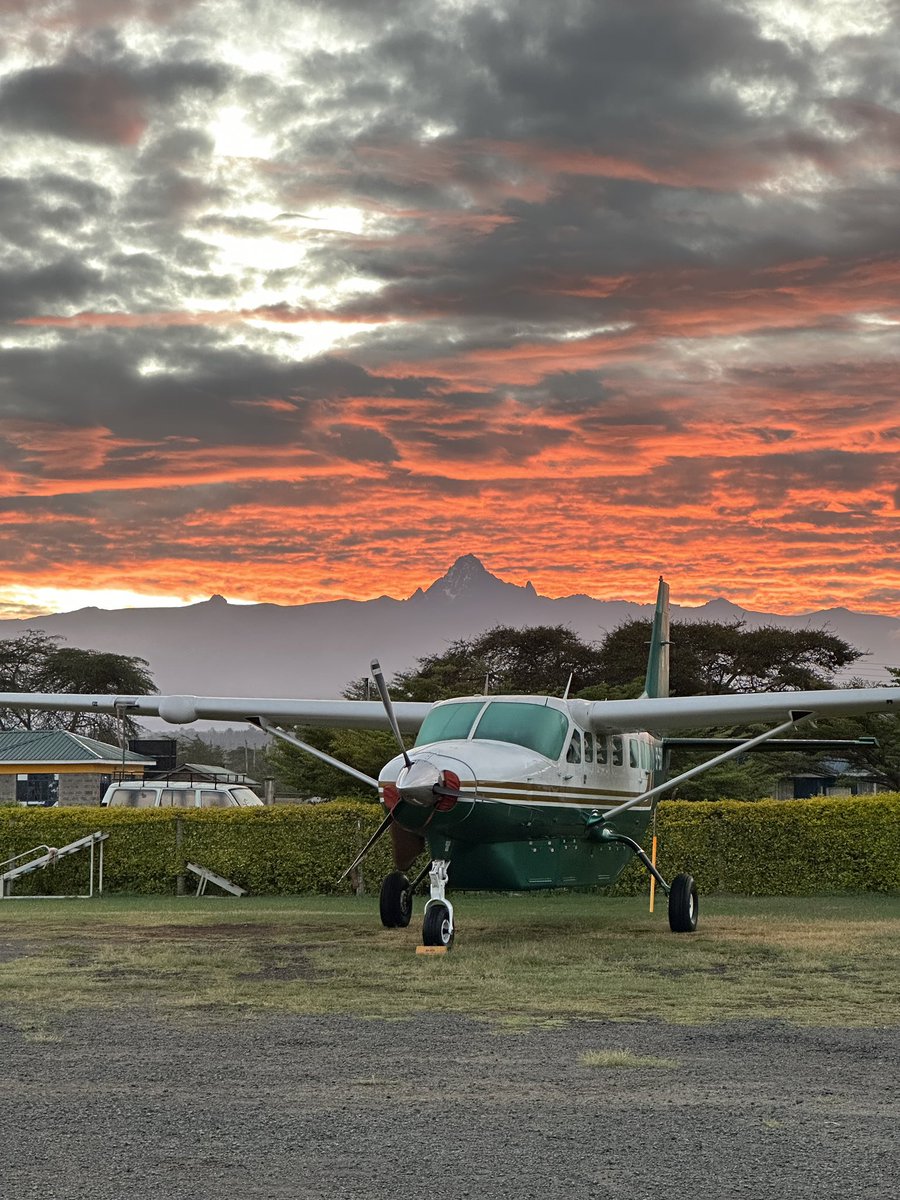 A fiery Nanyuki morning.