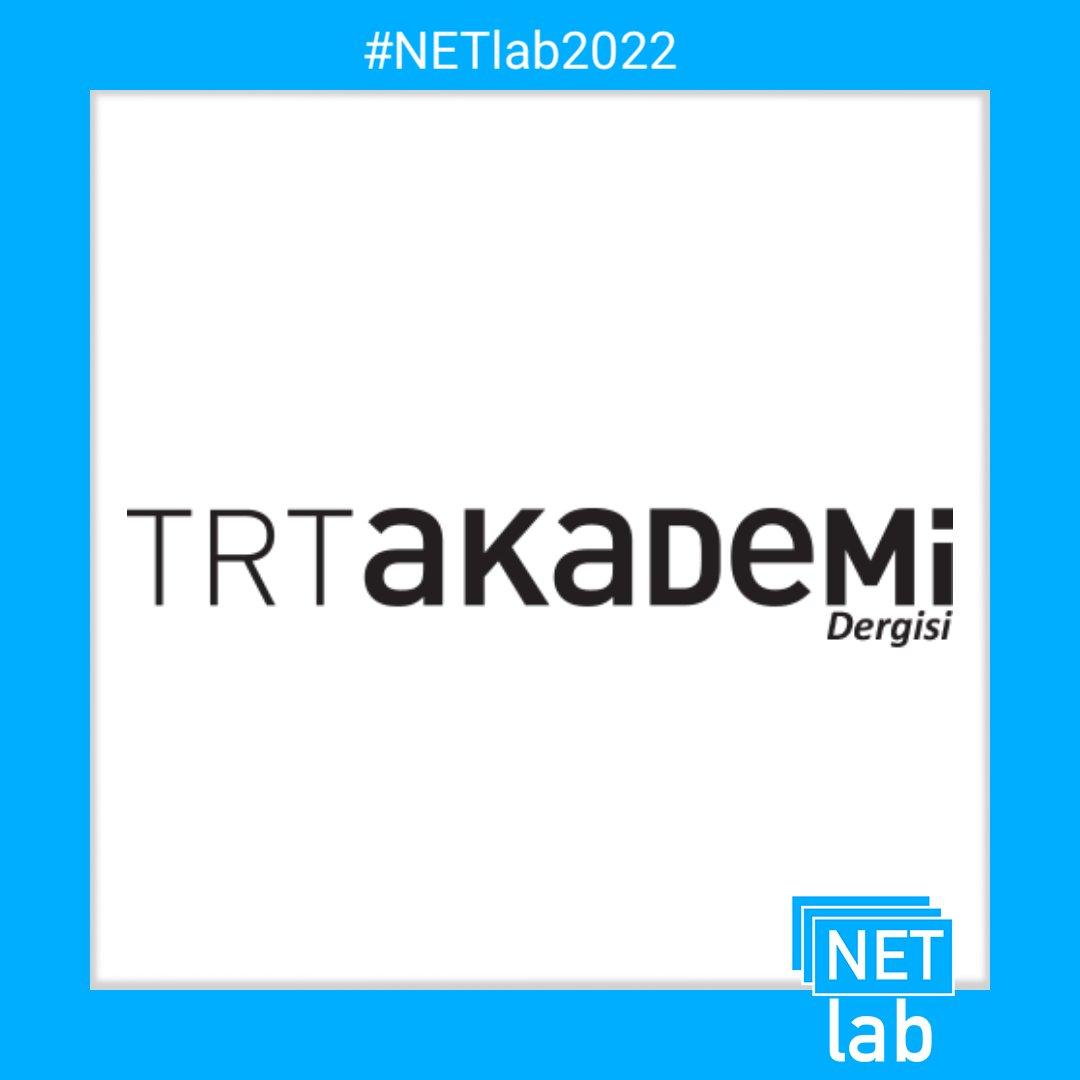 netlab_media's tweet photo. Şafak Hocamızın “Sosyal Medya Platformları ve Televizyon Yayıncılığı: TRT’nin Dijital Pratikleri” başlıklı makalesi TRT Akademi dergisinde yayımlandı. 📝📝🎥🖋️
DOI: 10.37679/trta.1010512
#NETlab2022
@TRTAkademiDergi
https://t.co/Tvs26pTVtn https://t.co/HUO1ODndzd