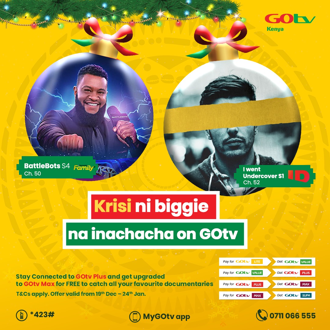 Today we hear the stories of everyday people who went undercover to help solve a murder. 

I went Undercover Sn1 airs at 10 pm | Ch52

Lipia your GOtv subscription and get upgraded to a higher package for free. #KrisiIchache #BumpaaFestiveOnGOtv
