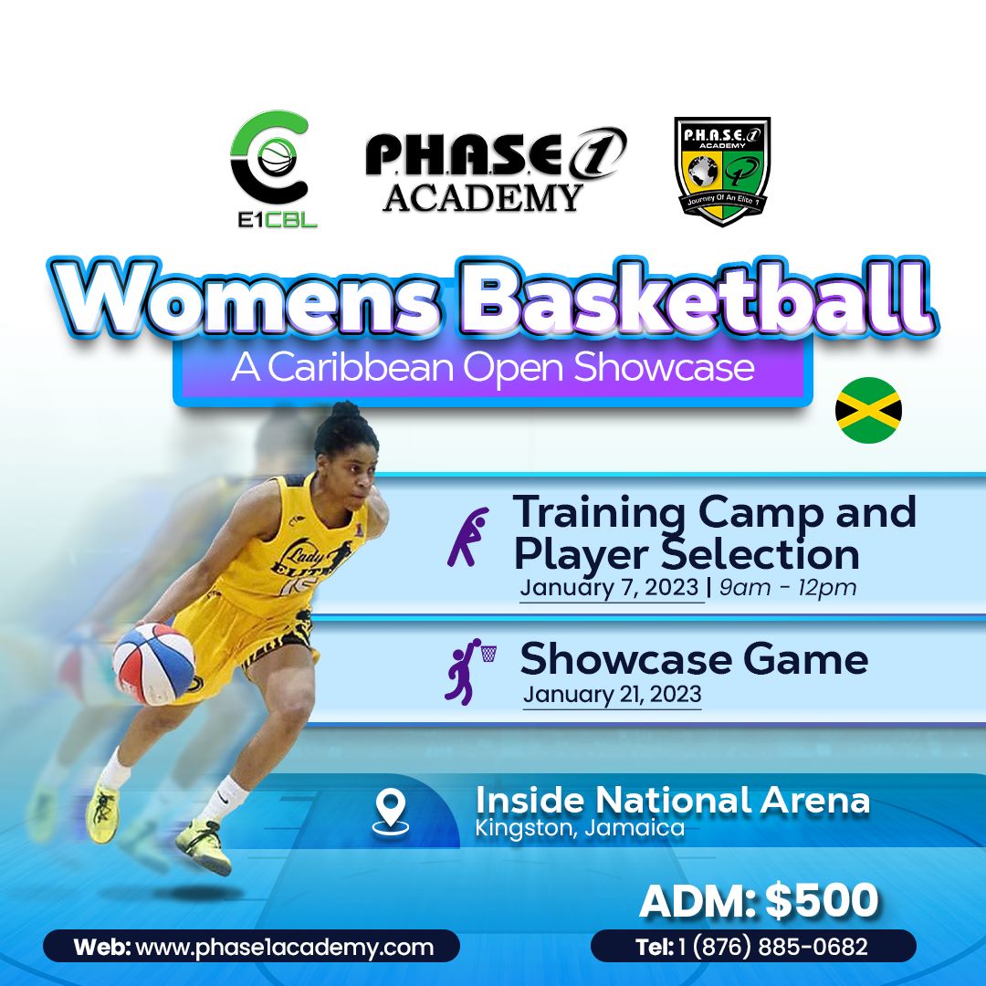 e1_cbl's tweet photo. The E1CBL is excited to share our platform to elevate the game of basketball in the Caribbean for women and youth. 

If you're a player, we invite you to come put your talent on display for the world. 

If you're a fan, we invite you to support the growth of the game in Jamaica. https://t.co/lu5tJMchId