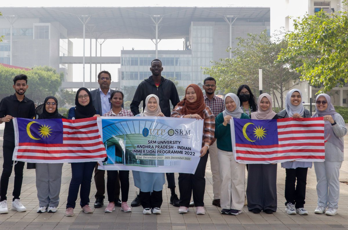 SRMUAP's tweet photo. The Directorate of International Relations and Higher Studies have successfully completed the #Aadigyan-Indian Immersion programme 2022 for the faculty and students of Universiti Teknologi PETRONAS (UTP) Malaysia!
#InternationalRelationsAtSRMAP #UTPMalaysia #ImmersionProgramme https://t.co/CqYf5IW60B