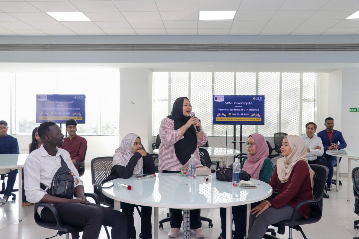 SRMUAP's tweet photo. The Directorate of International Relations and Higher Studies have successfully completed the #Aadigyan-Indian Immersion programme 2022 for the faculty and students of Universiti Teknologi PETRONAS (UTP) Malaysia!
#InternationalRelationsAtSRMAP #UTPMalaysia #ImmersionProgramme https://t.co/CqYf5IW60B