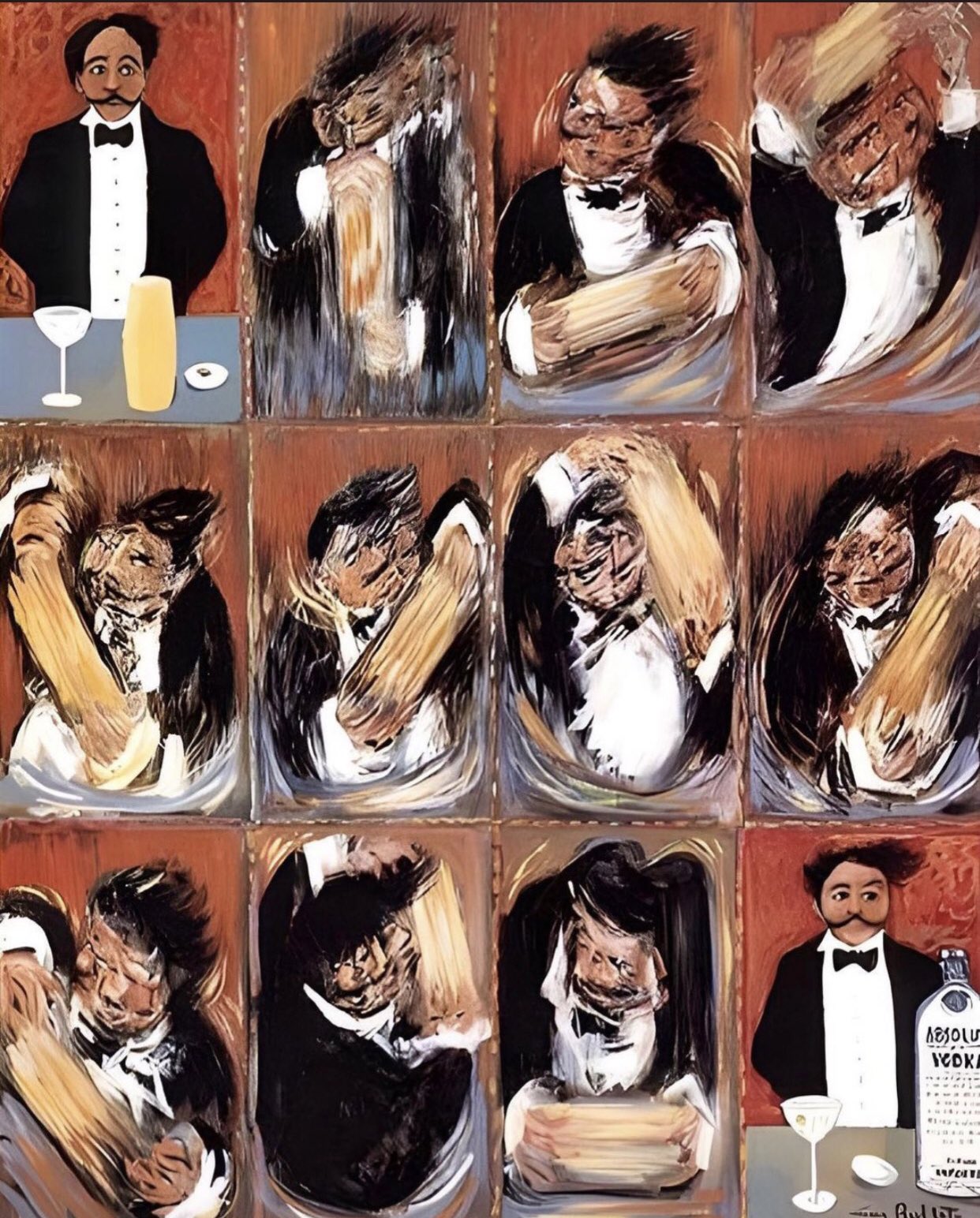 絵画「マティーニ」絵画アーティスト：ガジュマルさん作品 最多情報局 on X: 