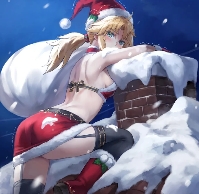 高所恐怖症のサンタモードレッド(クリスマス遅かった) 