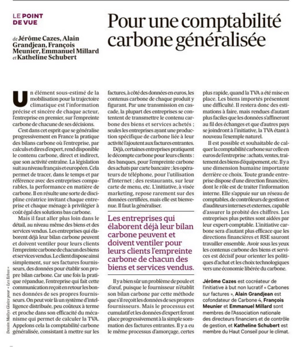 MillardEmmanuel's tweet photo. Publié dans @lemondefr de ce jour. #financedurable peut et doit sauver notre #planète ! @AgnesRunacher @ChristopheBechu #RSE @HerveGbego #Finance #Taxonomie #RSE https://t.co/u1B5sAhVSB