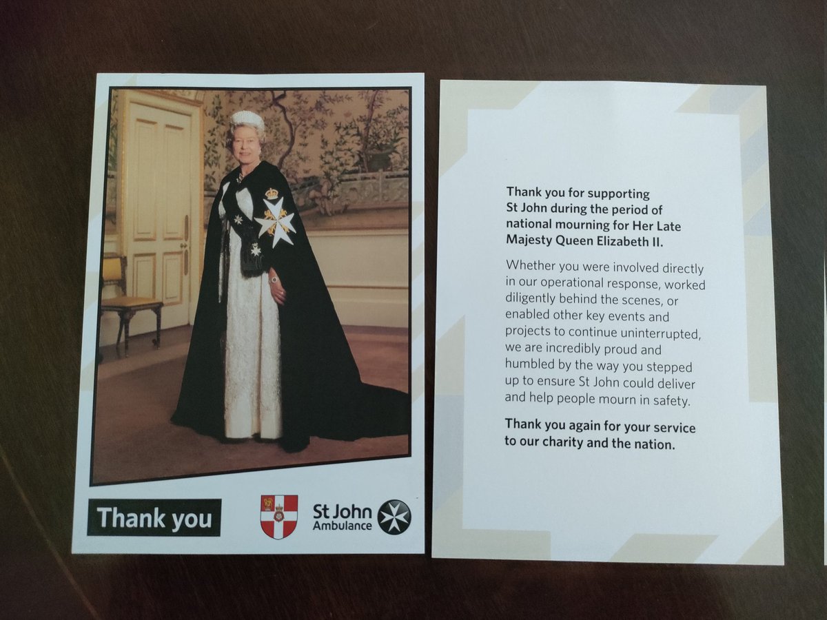 software_emt's tweet photo. Some unexpected post from @stjohnambulance this morning. What a year this has been - honoured to have been a part of this chapter in our nation's history. https://t.co/HxXpEkoOxW