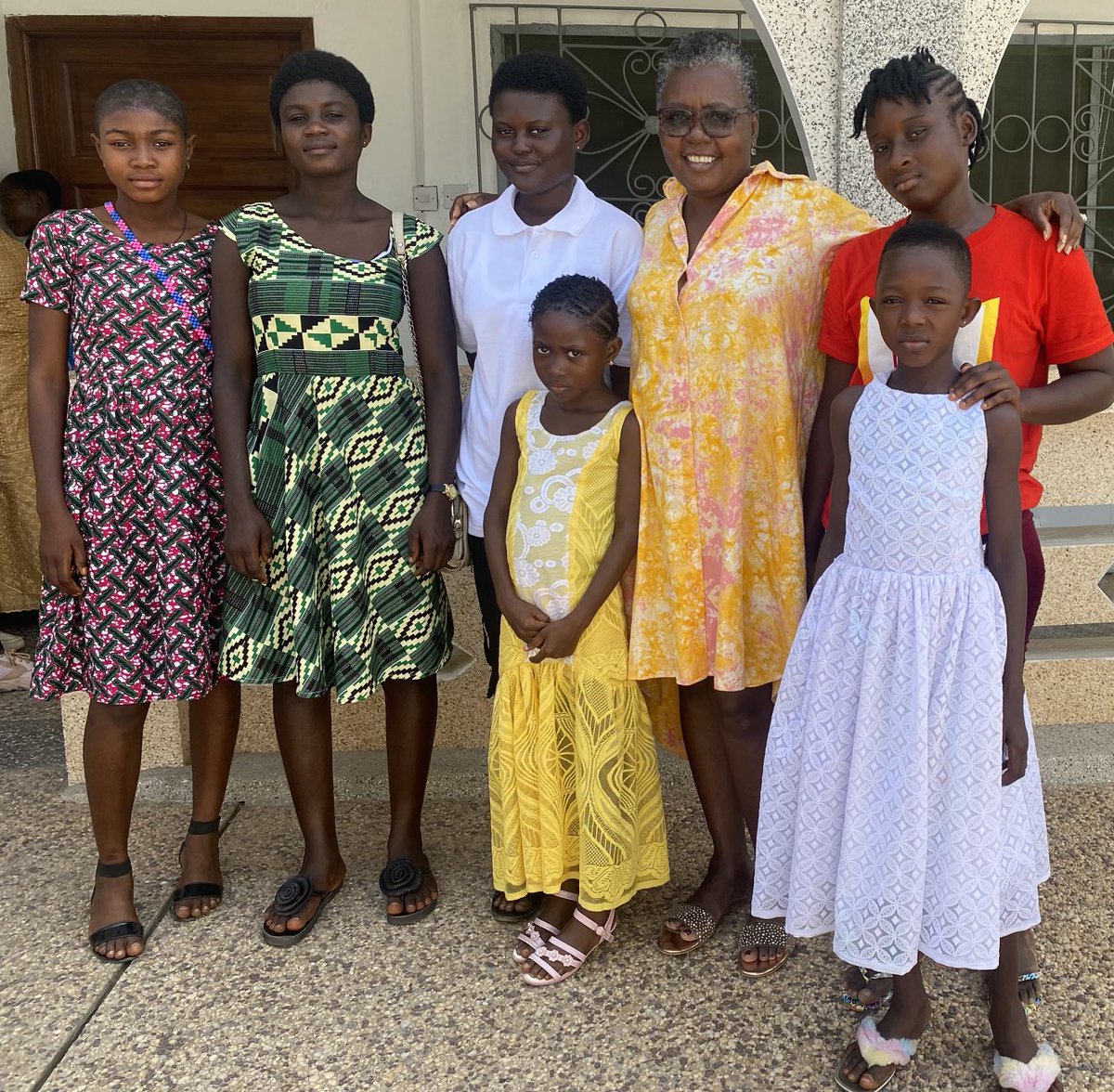 EmeliaArthur's tweet photo. We are Emelia Arthur! I spent some time with these wonderful young people named after me across the Shama District. We ate, we drank and we talked. The future is good! https://t.co/3KIbrsJpfZ