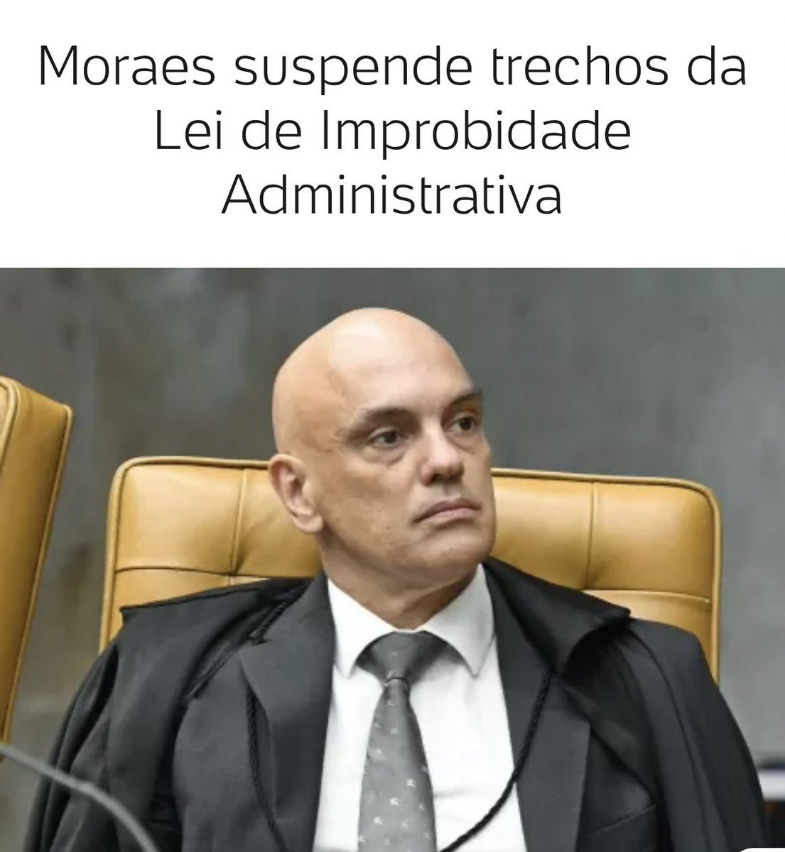 gercionesabba's tweet photo. O ministro Alexandre de Moraes (STF) determinou a suspensão de artigos da Lei de Improbidade Administrativa ao analisar pedido de medida cautelar constante da ADI 7236, proposta pela CONAMP. A entidade questiona dispositivos da Lei 14.230/2021, que reformou a referida legislação. https://t.co/2ofBQyi5SN