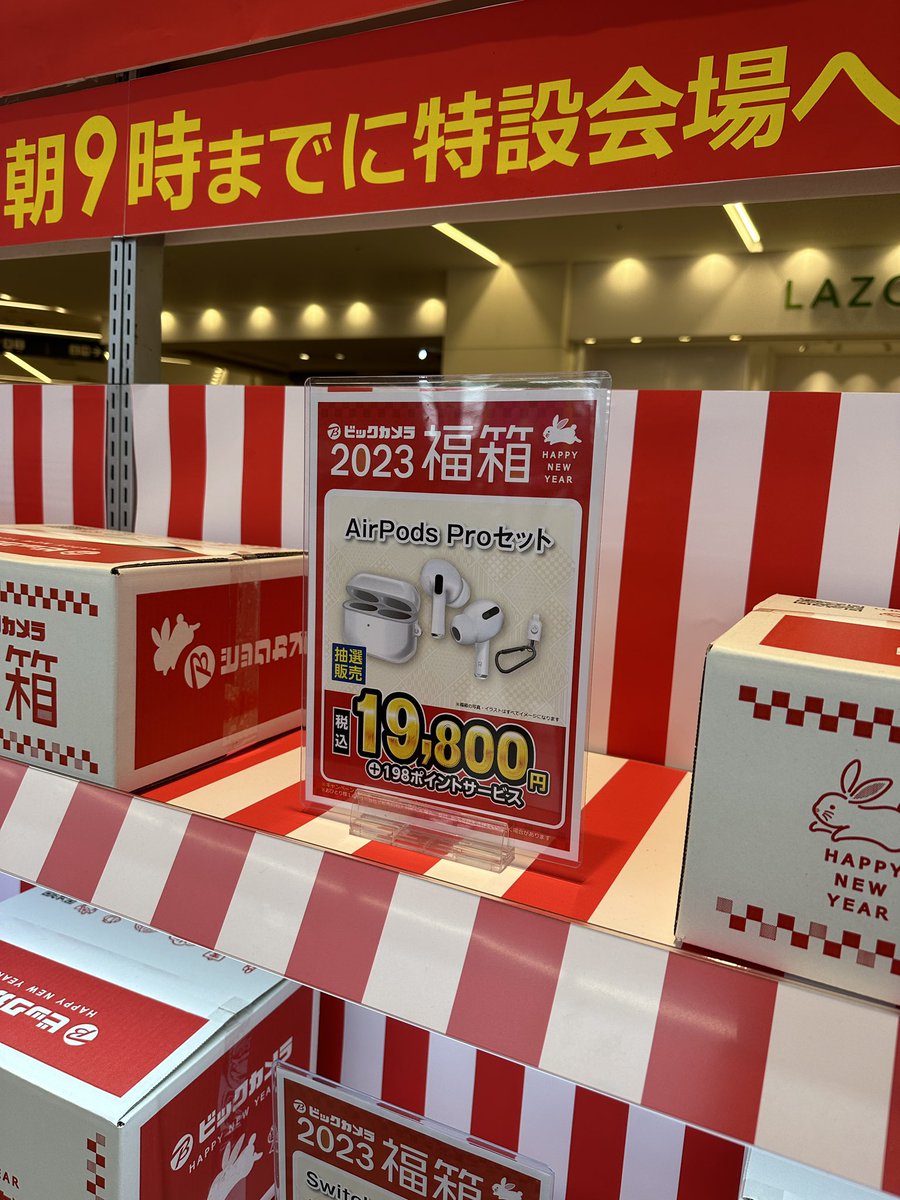 ビックカメラでiPad 10.2型、AirPods Pro、Apple Watch SEの福袋が予告