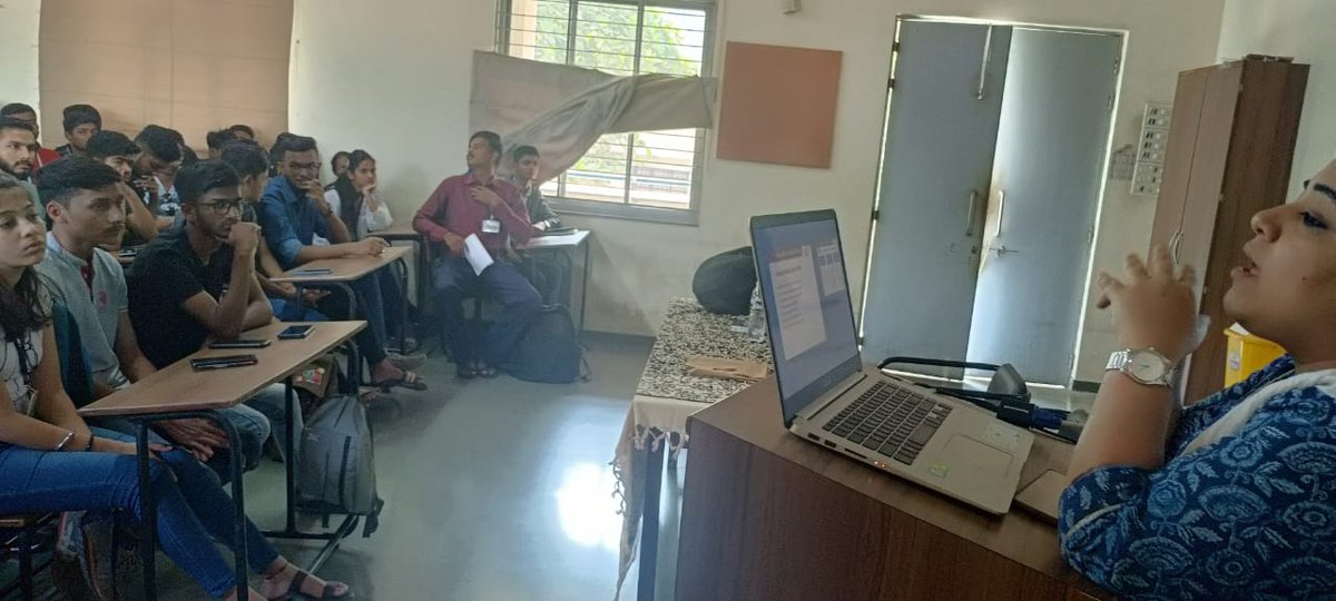 NISM_Official's tweet photo. An Interactive session was conducted for the students of 'MES Garware College of Commerce' on 'Careers in Securities Markets' by Ms. Shubhangi Chaturvedi, Sr. Assistant Manager, National Institute of Securities Markets (NISM)

#nism #securitiesmarket #career #studentinteractions https://t.co/ulMABUqRcO