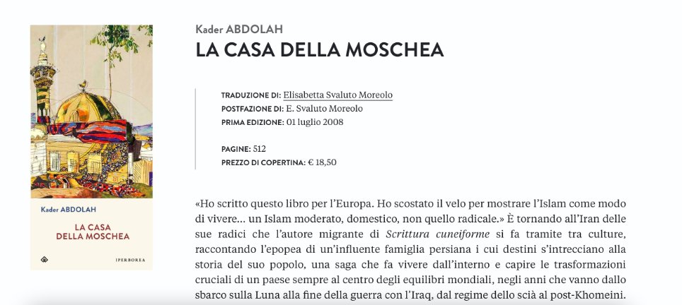 boscoaa's tweet photo. Finito stanotte.
Il romanzo della storia dell'#Iran. Molte le similitudini con il presente. 
Secondo me, da non perdere.
Ringrazio il #libraio che me l'ha consigliato. https://t.co/dTSj8OwQbI