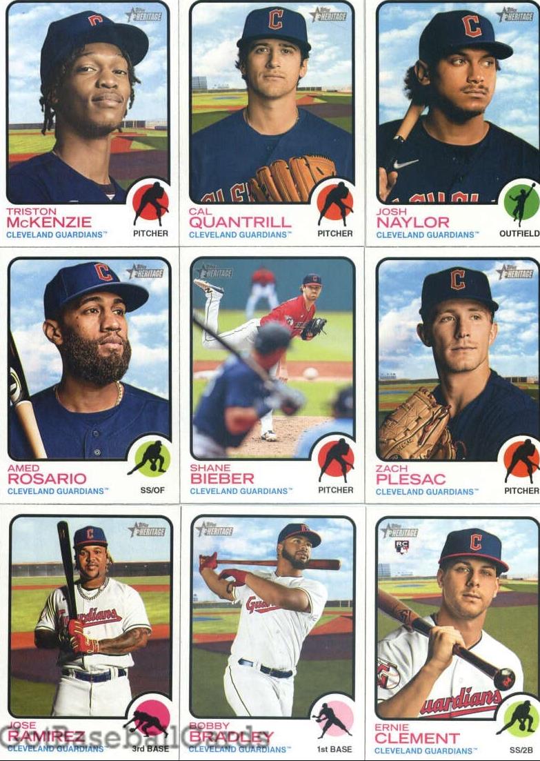 2022 Topps Heritage Cleveland Guardians Team Set of 14 Cards: Triston McKenzie(#20), Cal Quantrill(#51), Josh Naylor(#167), A RFROHDZ

https://t.co/h10D1iOFM7 https://t.co/Llyz2skRoN