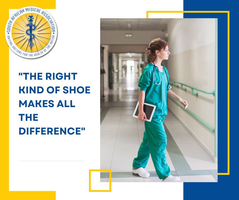 SAMedicalAssoc's tweet image. SAMA Board Member, Dr Sazi Z. Nzama, says that wearing the right kind of shoe on call is critical for young drs starting their internships, as this can spell the difference between a throbbing heel &amp;amp; excruciating painful foot at the end of a work day.
#Intern101 #InternCountdown