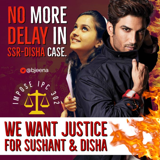 MinakshiKaush10's tweet photo. Truth Shall Prevail InSSRCase🔥
Sushant Singh Rajput & Disha both are brutally murdered, both murder are interlinked
#JusticeForSushantSinghRajput
#JusticeForDishaSalian
#ReOpenDishaCase
@PMOIndia @HMOIndia
@ips_nupurprasad
@DoPTGoI
#CBI https://t.co/0mvehSJBKr