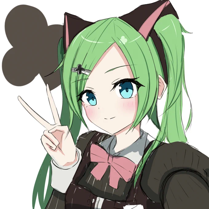 初音ミク(クローバー・クラブ)を描きだしてしまった描きたいものが多くて困る 