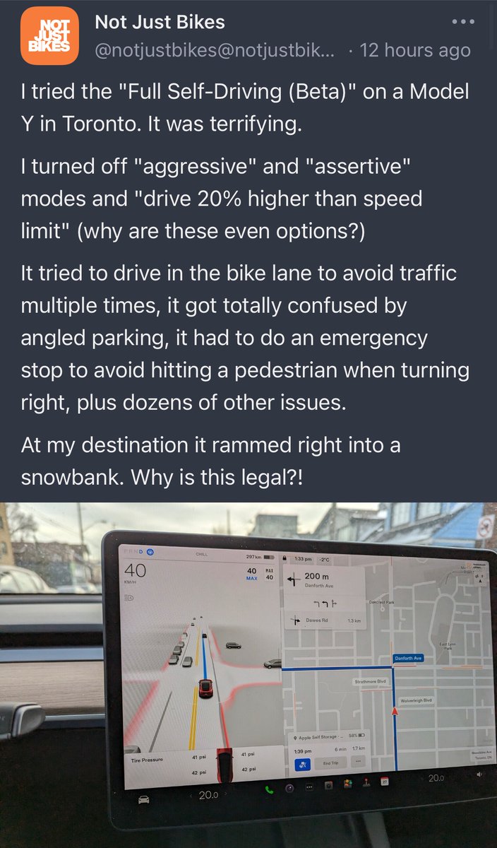 NotASokPuppet's tweet photo. $tsla sounds like “full self driving” is a total scam. Not surprised. The company is run by a dumbass.

#tesla https://t.co/dBqP1uPK40