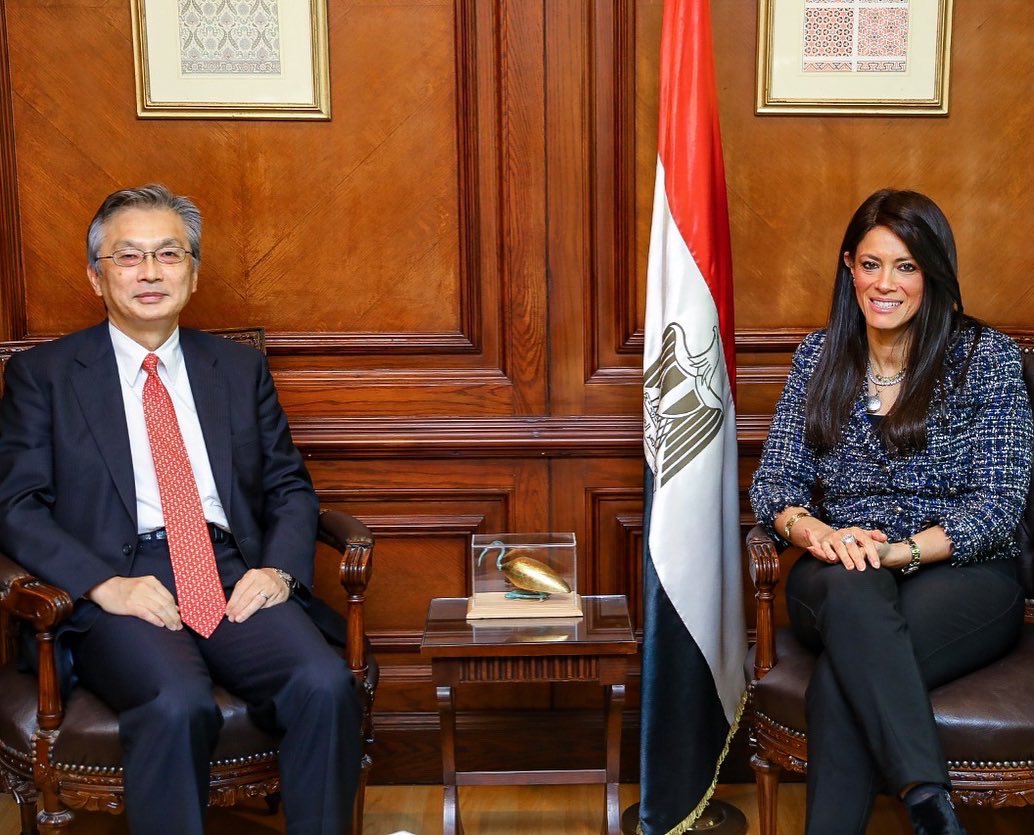 MFAEgOfficial's tweet photo. د. رانيا المشاط وزيرة #التعاون_الدولي تناقش مع السفير الياباني بالقاهرة مقترحات التعاون المشترك لتنفيذ مشروعات برنامج "نُوَفِّي" 🇪🇬🇯🇵. https://t.co/I8nLcOGy1T #مصر https://t.co/NOLsEhOruG