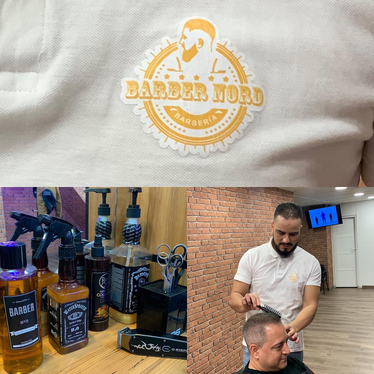 Nosotros personalizamos su uniforme👕, y él 🧔🏻‍♂️✂️pone guapo al jefe para estos días de fiesta 🥳 🎄 
Buena sinergia no creéis?
 #queremosquetellevesunabuenaimpresion
#garcilassoimprentayrotulacion
#camisetaspersonalizadas
#personalizaciontextil 
#nosponemosguapos
#felicesfiestas