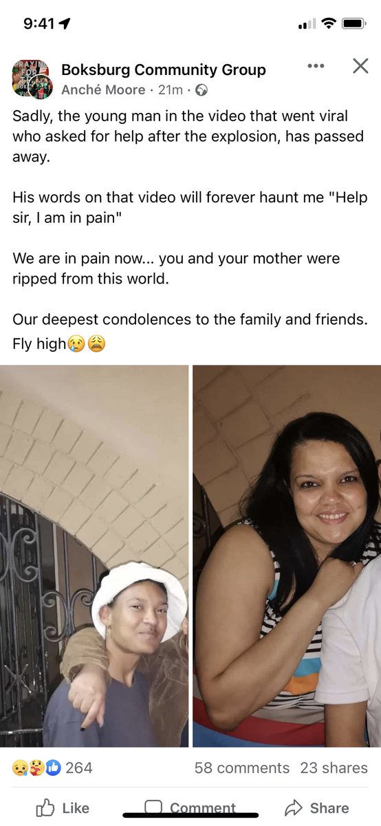 Just the most heartbreaking news 💔 That video haunts me. #BoksburgExplosion #Boksburg