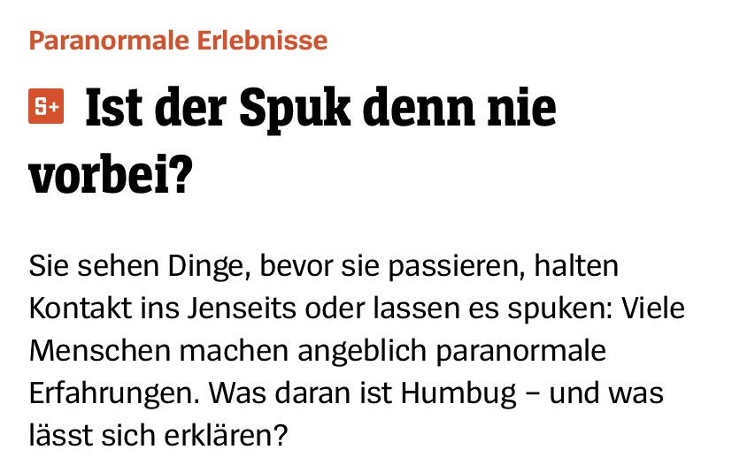 gwup's tweet photo. "Ist der #Spuk denn nie vorbei", fragt sich @derspiegel gerade hinter der Paywall und erwähnt auch unsere jährlichen #Psitests. @berndharder hat den Artikel mit einigen weiterführenden Links im Blog ergänzt: https://t.co/pfifxc3sO9 https://t.co/DvfGvVa0Qg