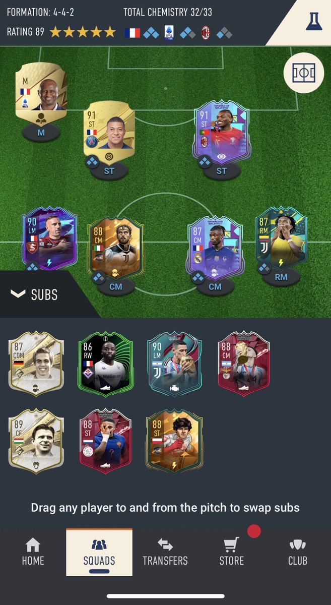 SHudati's tweet photo. @FutSheriff Any change needed for the team? Suggestions? https://t.co/GSXULqigNE