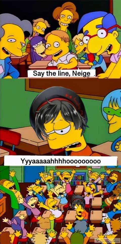 ridingKeqing247's tweet photo. My favorite of the memes #twistedwonderland #neige #leblanche #Memes #Simpsons do you get the meme? If you do, you a real one https://t.co/4oRtMMsEPZ
