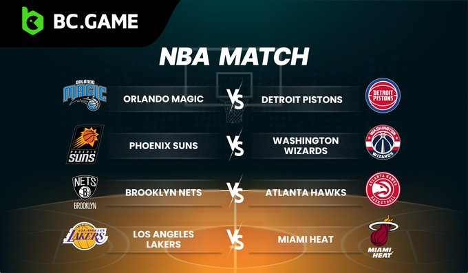 BCGameOfficiaI's tweet photo. #NBA🏀

Washington Wizards are off to a great start with
Phoenix Suns

Detroit Pistons 🆚 Orlando Magic
Miami Heat 🆚 Los Angeles Lakers
Atlanta Hawks 🆚 Brooklyn Nets

👉Start Betting: https://t.co/5Vgv7fOJfT

#basketball #SportsBetting #BetNow https://t.co/3KFvDNv2rs