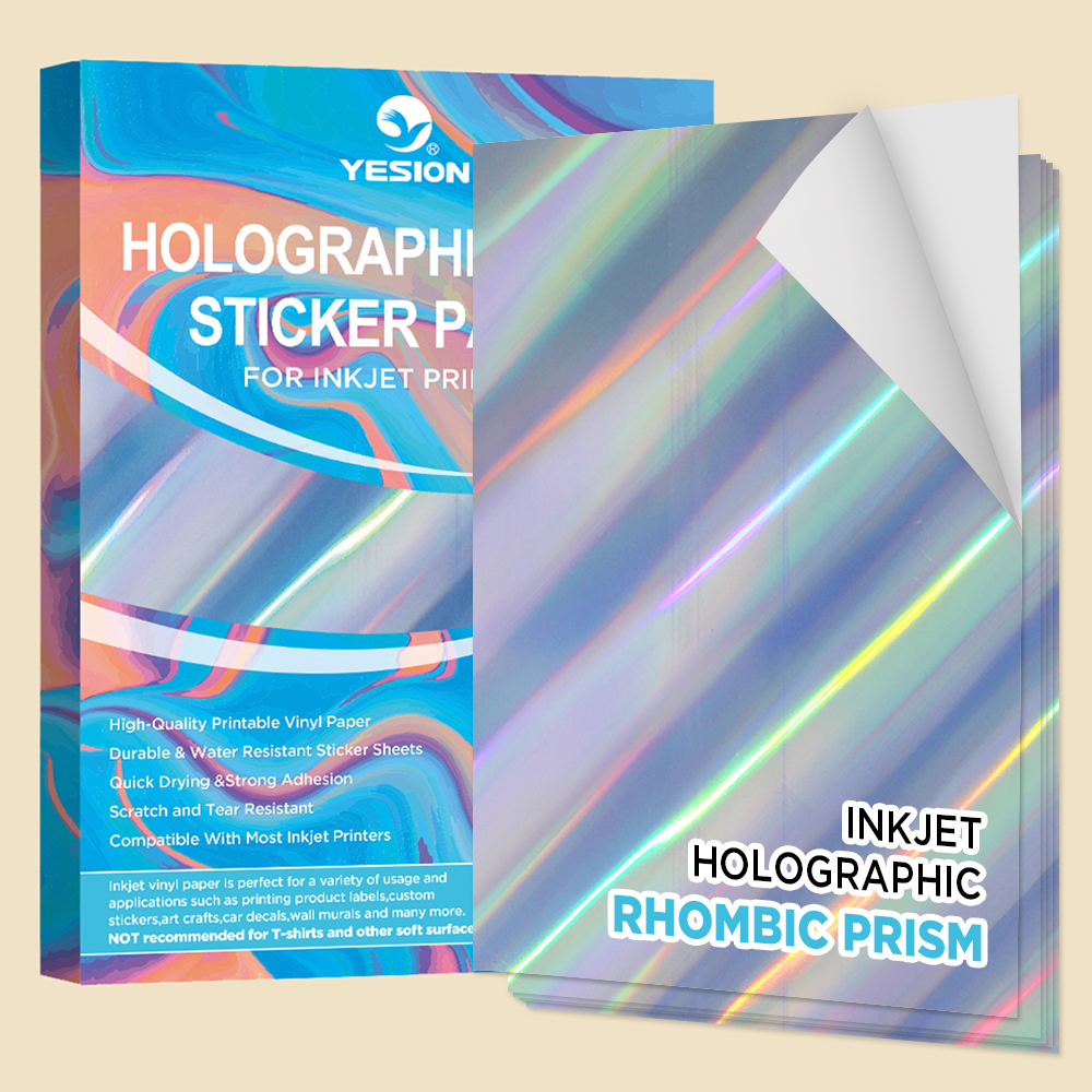 yesion06's tweet photo. YESION printable holographic vinyl sticker paper for inkjet printer--rhombic prism pattern
YESION have different patterns and different sizes for your choice.
Please feel free to contact us for wholesale price.
https://t.co/65Ho29Rpg4
#holographic #inkjetvinyl #vinylstickerpaper https://t.co/zSdVWbSPiO