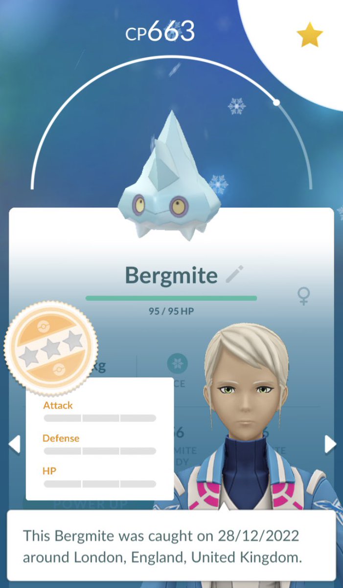 p3ppymon's tweet photo. Is this as rear as a 4* one? Just wonder…
#Pokemon #PokemonGO #bergmite0stars https://t.co/l4u6o6pwwN