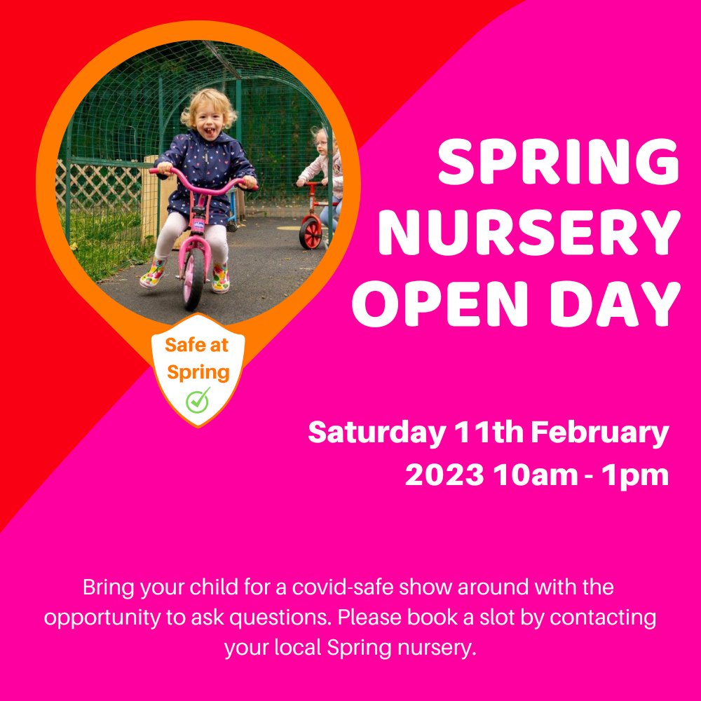 SpringChildcare's tweet photo. We cannot wait to welcome you into our nurseries this February. 

Will you be coming along? https://t.co/qI2JC3eFVy