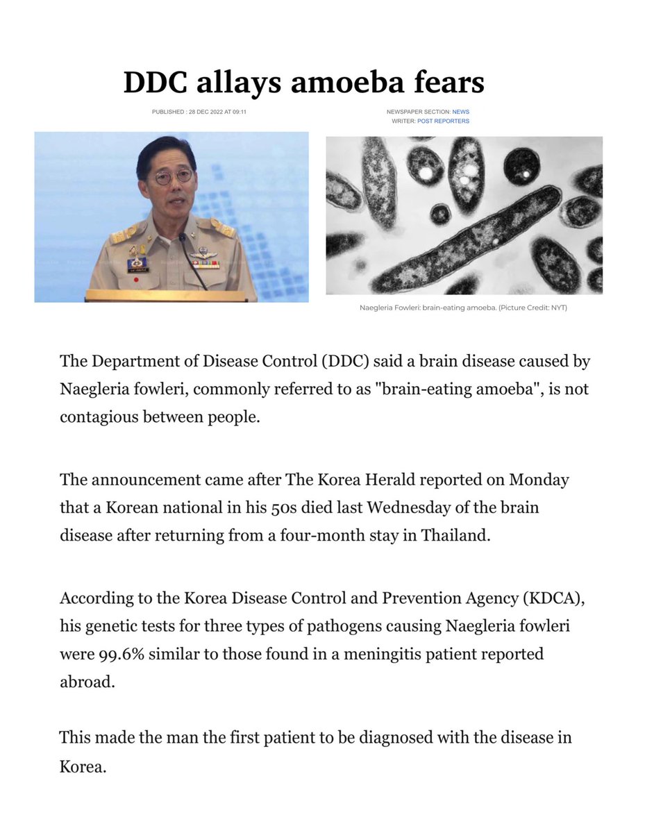 servesub10's tweet photo. มาฝึกอ่านข่าวภาษาอังกฤษกันนะครับ
Cr. Bangkok Post

allay (v) คลาย, บรรเทา
disease (n) โรค
patient (n) ผู้ป่วย (adj) อดทน
cause (v) ทำให้เกิด (n) สาเหตุ
contagious (adj) ติดต่อกันได้
similar to (adj เหมือน, คล้ายกับ
diagnose (v) วินิจฉัยโรค

#dek66 #dek67 #dek68 https://t.co/LzGf5wopC1