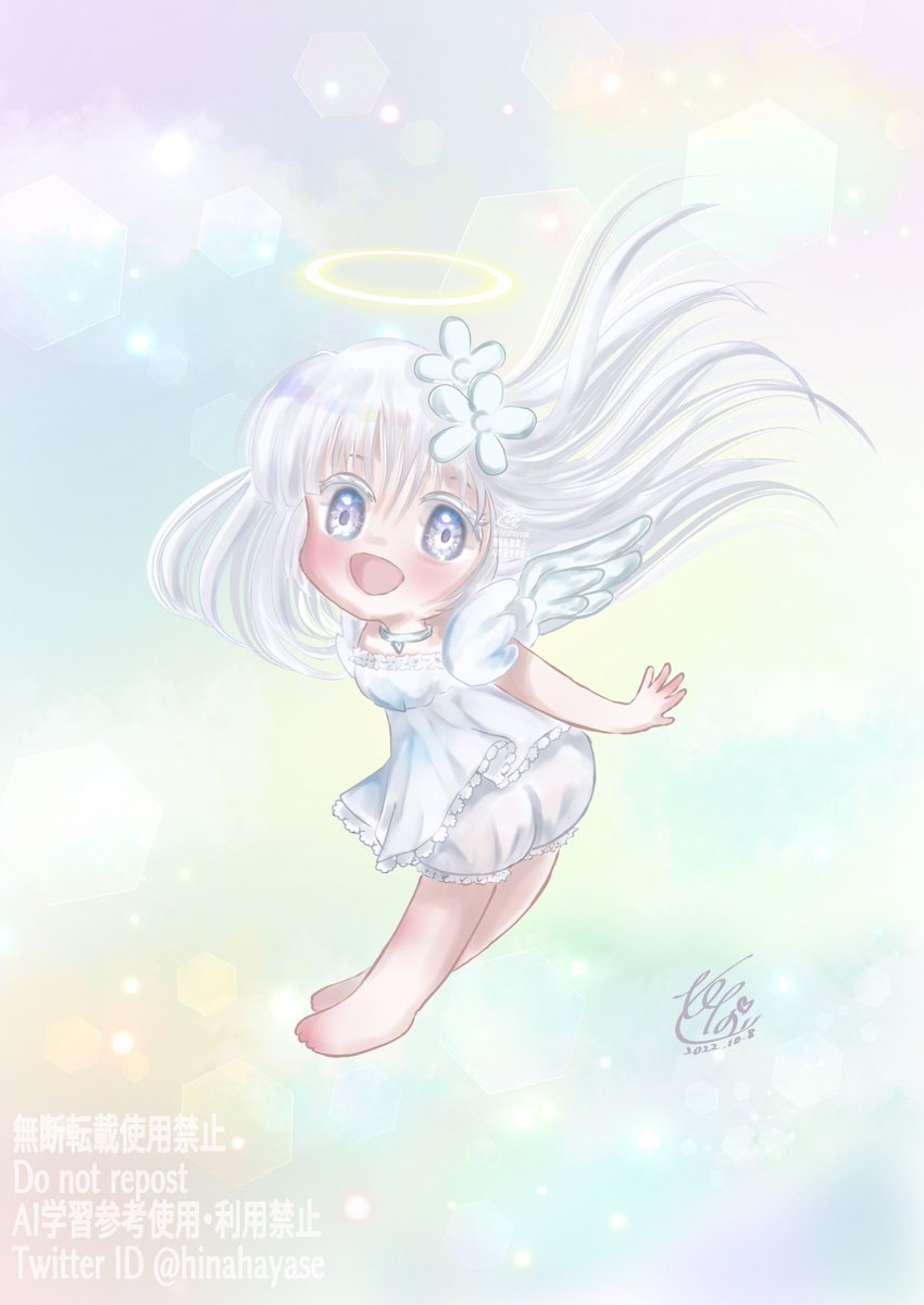 「 そうなんです…ドライフラワーさんの白がとても素敵であんな風に描いてみたいなと思」|ひなっツ꒰ঌ🐰໒꒱のイラスト