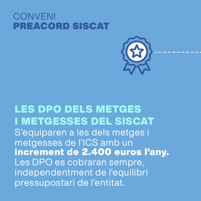 salutcat's tweet photo. 📢 Preacord del III Conveni laboral del SISCAT per millorar les condicions laborals dels treballadors adscrits.

Beneficiarà uns 70.000 professionals del sistema i Salut invertirà 460 milions d'euros. 

Consulta les mesures més destacades 👇