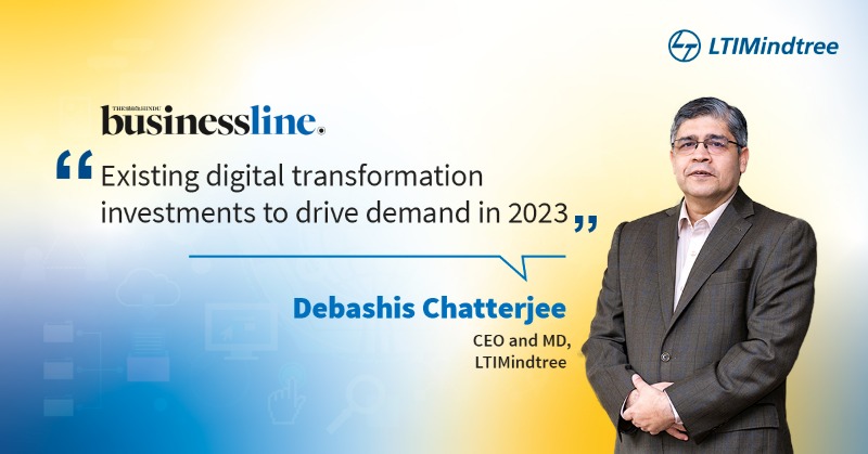 ltm_ofcl's tweet photo. LTIMindtree's CEO, Debashis Chatterjee, discusses the company's prospects for 2023, digital transformation investments, new talent, and more! Read his article in the @businessline here https://t.co/614Tm7ROZH

#LTIMindtree