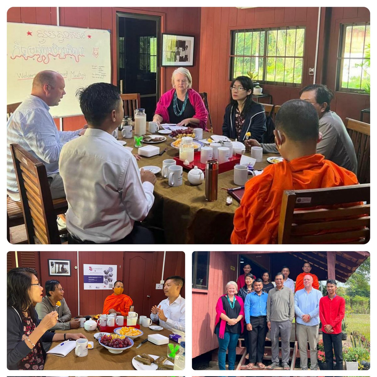 The inaugural Board Meeting of the  CPG nominating Ven. Sovichea as Chair. Board reflected on the journey so far and further development of the Gallery in 2023 and beyond. Thank you Ven. Sovichea, Soth Plai Ngarm, Kim Vuth, Sotheavy and Emma for your ideas, energy and support.