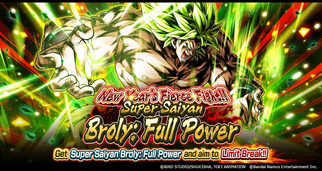 DB_Legends's tweet photo. ["New Year's Fierce Fight!! Super Saiyan Broly: Full Power" Is On!!]
Event-exclusive SPARKING Super Saiyan Broly: Full Power (DBL-EVT-61S) is here! Clear the Event and aim to Limit Break! Get lots of Fierce Fight Medals in the once-daily BONUS BATTLE!

#DBLegends
#LegendsFestival https://t.co/91rMvxrMPr
