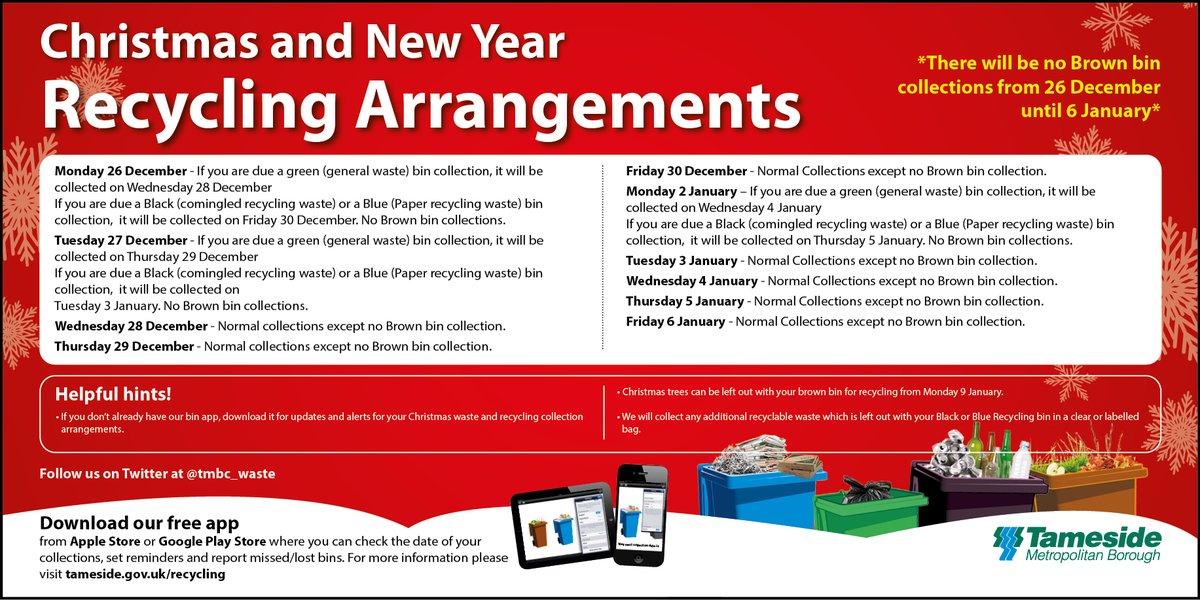 Tameside Council on Twitter "Our bin crews are working hard over the