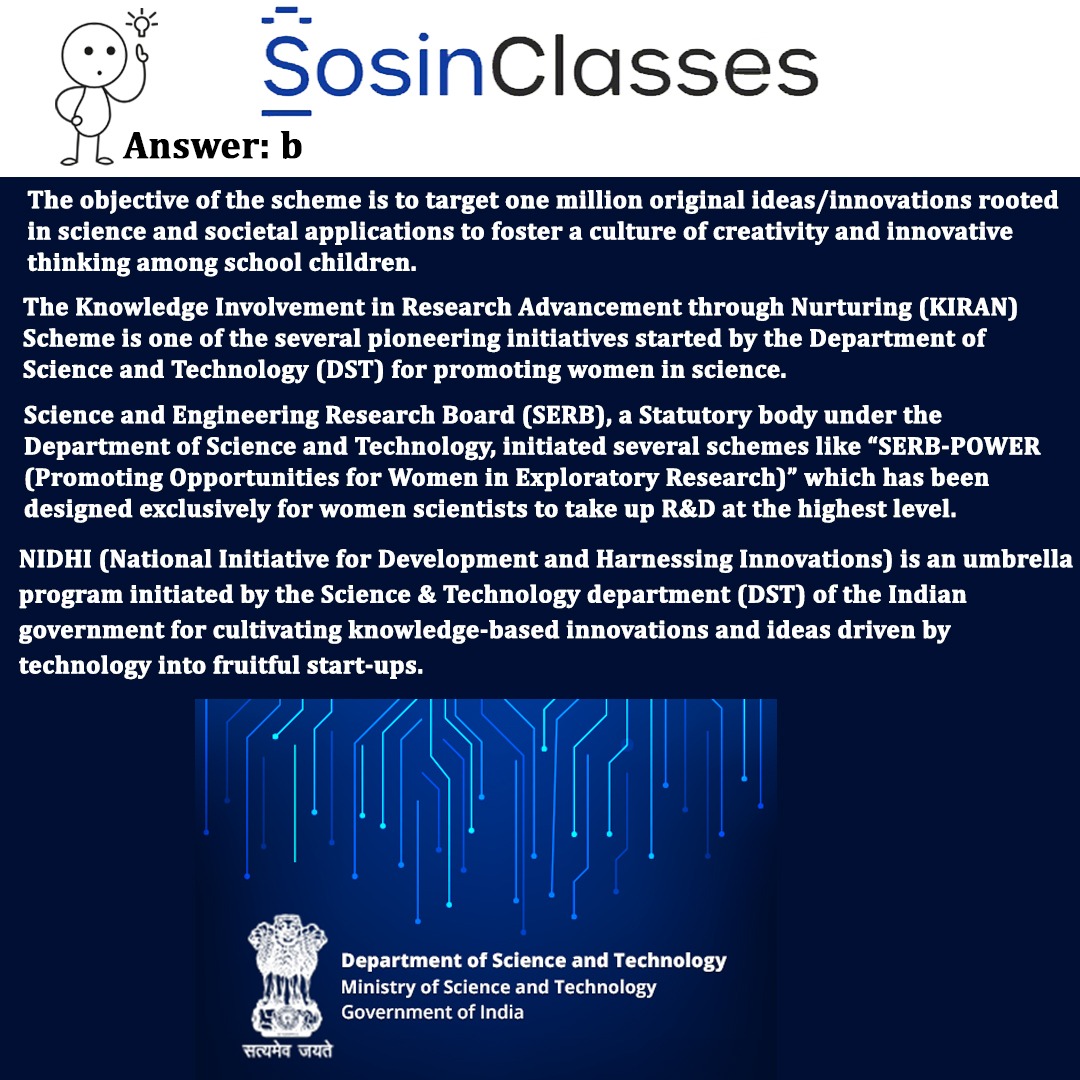 SosinIASAcademy's tweet photo. Swipe right 👉 for the Answer and explanation
For daily GS practice questions, do follow @Sosinclasses

#IASCoaching #IAS #UPSC #IASMotivation #IASAspirant #IASPreparation #UPSCIAS #IASAcademy #UPSCGuide #UPSCExam #IASAcademyinHyderabad #UPSCOnline  #CurrentAffairs #SosinClasses https://t.co/GH5EC88esg