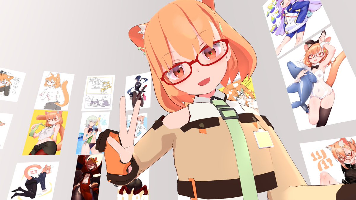 「この一年、配信にお付きあいいただきましてありがとうございました!絵の振り返りワー」|河西いつき😼✨のイラスト