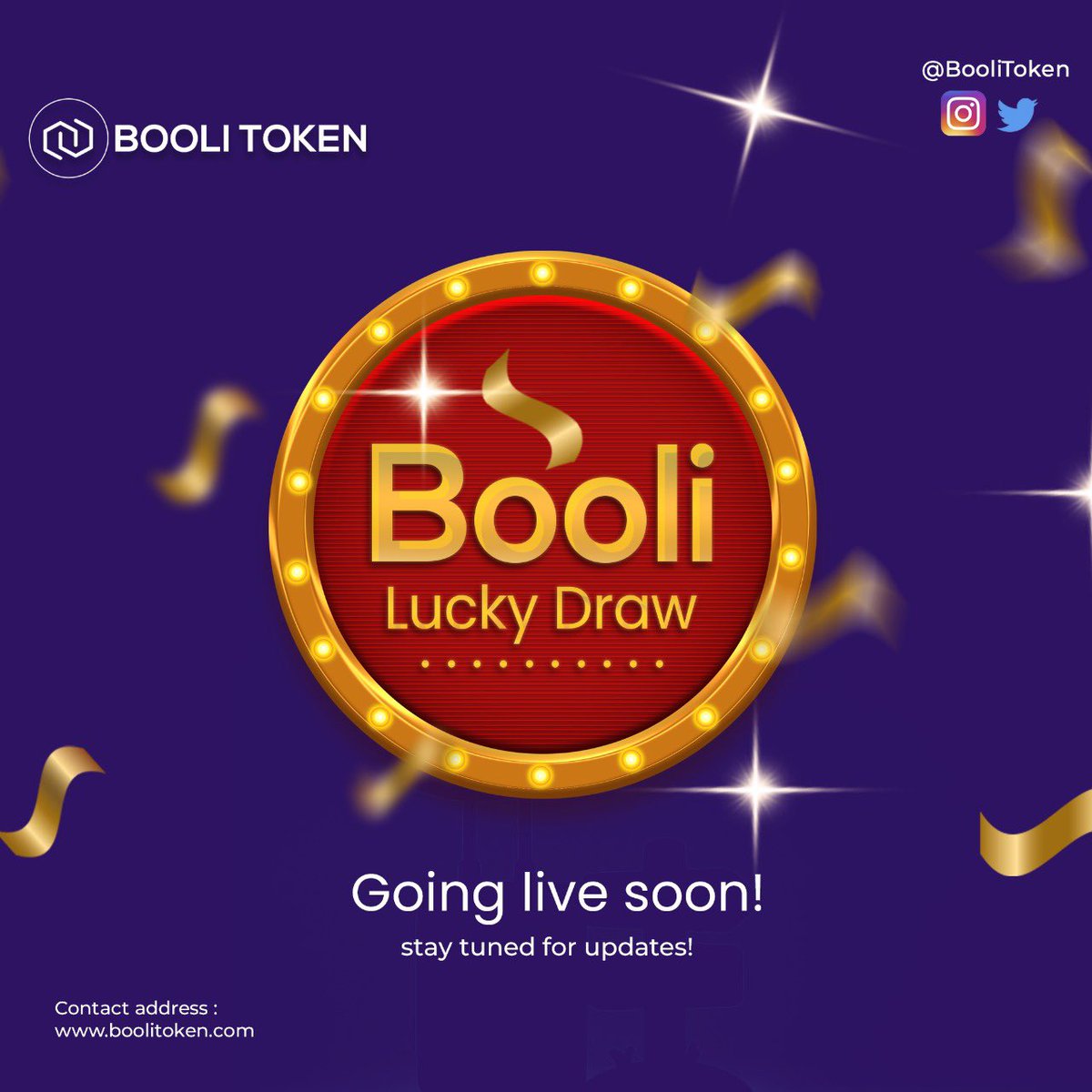 BooliToken's tweet photo. Booli lucky draw going live soon!

#boolitoken #crypto #cryptocurrency #blockchain #blockchaintechnology #web #digitalcurrency #nft #cryptocurrencies #blockchainnews #newtoken https://t.co/2JddPf33we