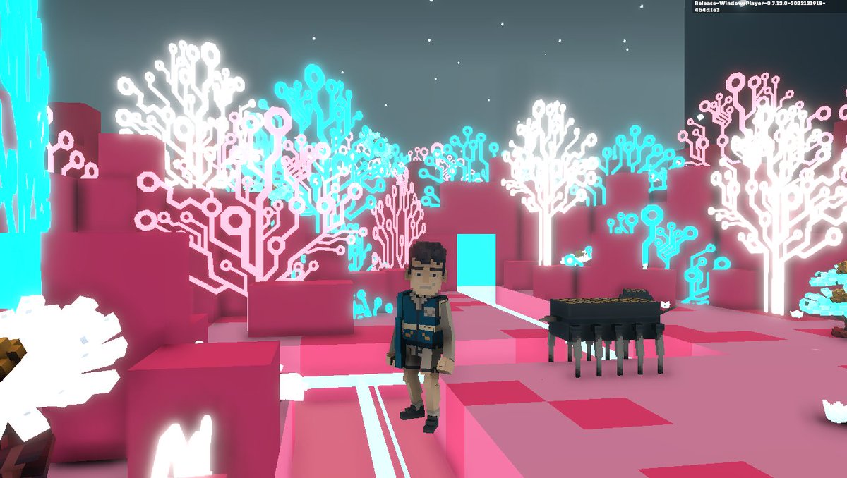 renodion7's tweet photo. @TheSandboxGame I found  the circuit board trees! 🤖🎄 I participated in the #SeasonsGreetingsTSB challenge for a chance to win an NFT! https://t.co/4x6EeWe5jc