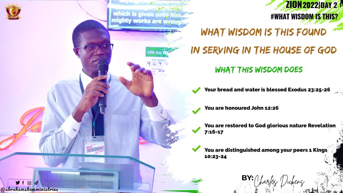AbrahamShem2's tweet image. Reduce yourself to the level of a servant to receive a greater wisdom so you can operate in uncommon level of results.

#WisdomInService #Zion2022