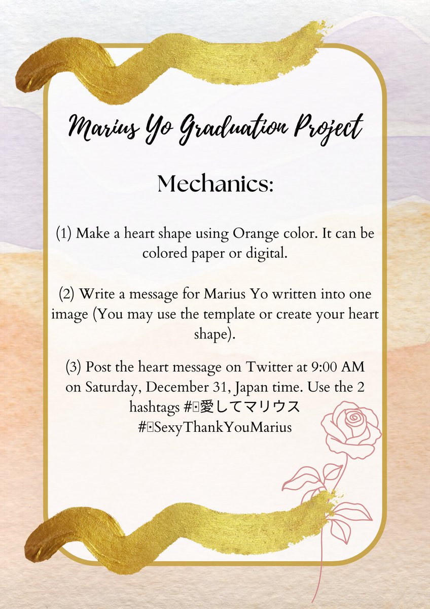 SexyZoneIntl's tweet photo. 📣📢📣ATTENTION SEXY LOVERS📣📢📣

In light of Mari's announcement of graduation. We would like to ask for our fellow Sekurabas help to provide a warm send off message to our youngest member as he takes on a new path to explore the world and fly high.

Please see details below⤵️ https://t.co/BaGqqwlKCA
