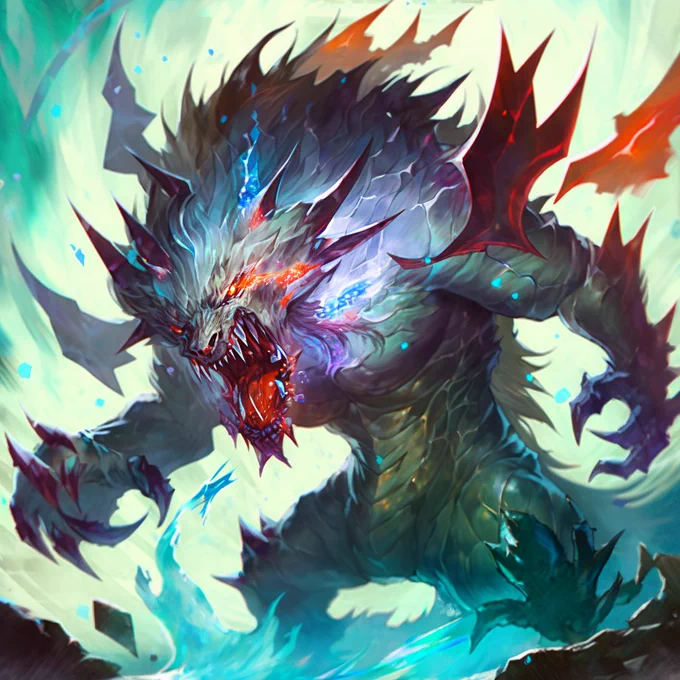 AIにモンスターを描いてもらいました いい感じ金属的な表現が無駄に不要なところに現れたり 細部が歪んでたりこのまま使えるものではないけど パッと見た時にカッコイイのが出てきて楽しいな…… 