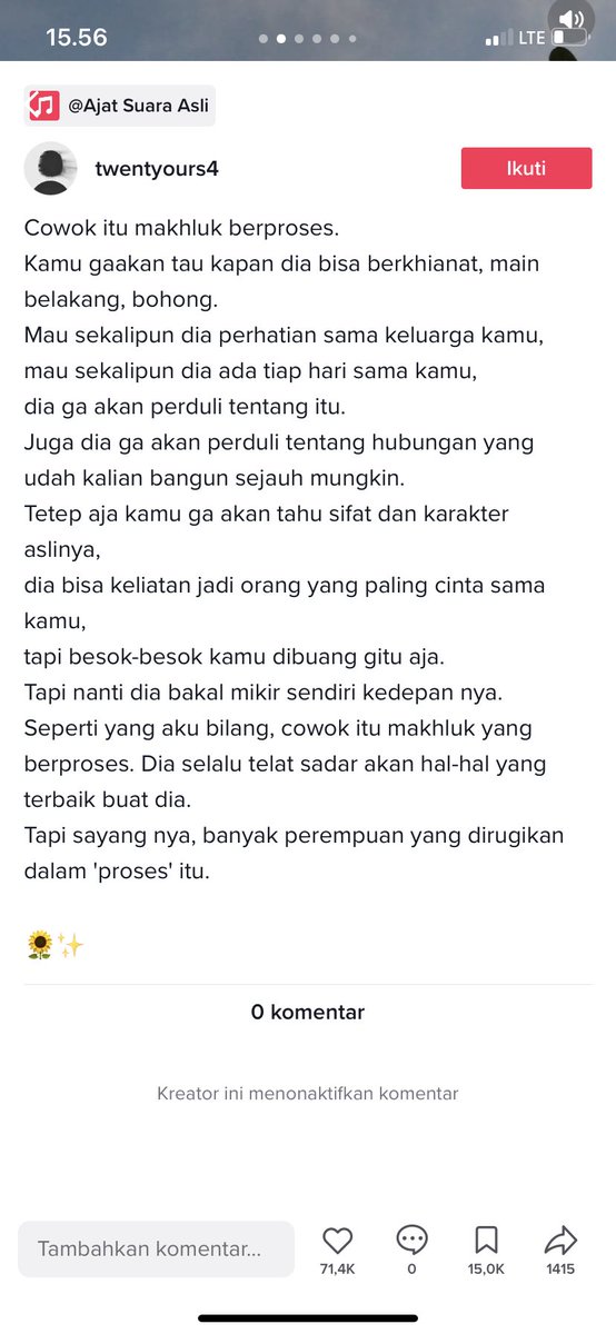 darayunithas's tweet photo. Nemu ini, tapi kyknya cewe berproses https://t.co/ZQl1pVRyIj