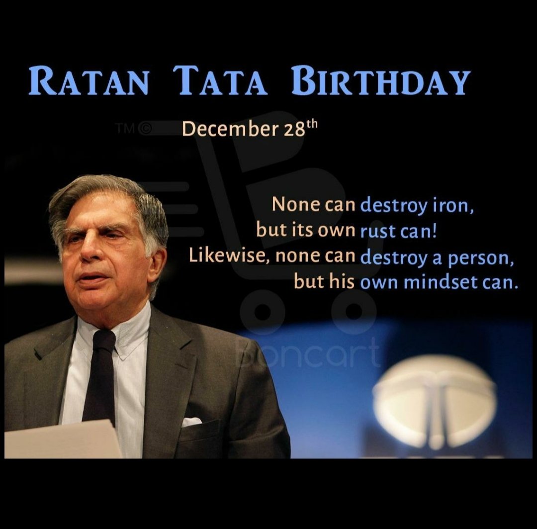 Happy Birthday to Legendary Shri Ratan Tata Sir... 