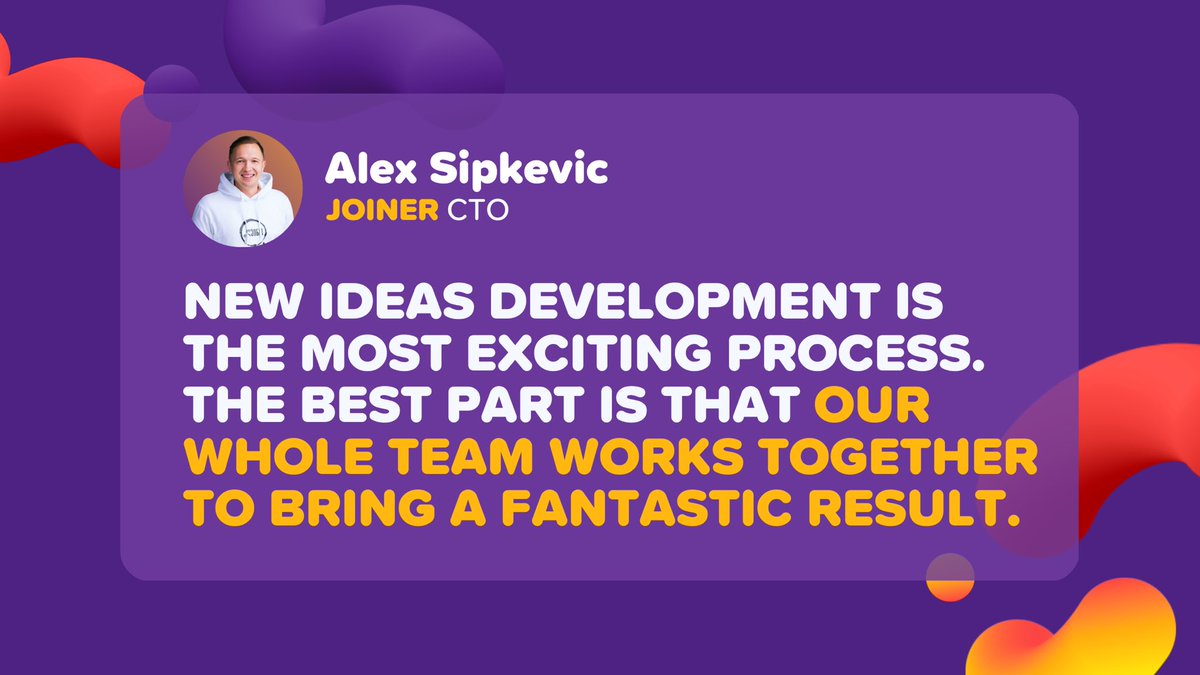Our Chief Technology Officer, Alex, is sharing his thoughts on the development process 🧑‍💻

And not to forget mention — you can also suggest new ideas for our team to implement in the application! 💡

#Business #Startup #Team