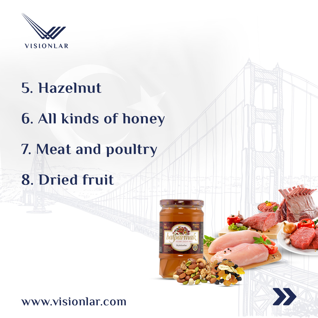 visionlar's tweet photo. As part of Turkey's efforts to be among the top five food exporters, Ankara continues to support and strengthen its food industries, to reach 2023 the value of domestic production to reach $150 billion, $40 billion of which is for export.

#tradebroker #export #turkey https://t.co/AyeSkPe7Nk